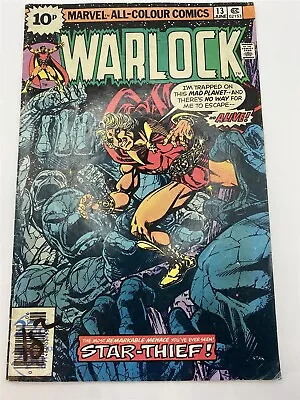 Buy WARLOCK #13 Jim Starlin UK Price Marvel Comics 1976 VG • 2.99£