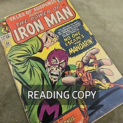 Buy #55 Tales Of Suspense IRON MAN Vs Mandarin 3rd App+Watcher Marvel Comics 1964 • 23.59£
