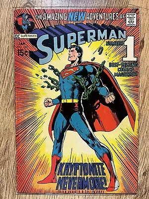 Buy Superman #233 (1971) Classic Neal Adams Cover! Clark Kent Becomes Reporter VG/FN • 75£
