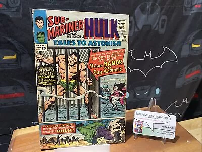 Buy TALES TO ASTONISH 70 With Hulk, 1st Solo Silver Age SUB-MARINER Story • 21.37£