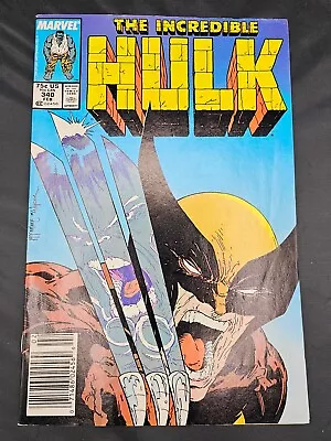 Buy 1988 Incredible Hulk 340 Vs Wolverine! Todd McFarlane Marvel Comic Book NICE • 158.08£