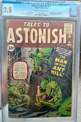 Buy Tales To Astonish #27 CGC 2.5 *1st Ant-Man* OLD CASE/UNPRESSED! *Trades Welcome* • 2,278.63£