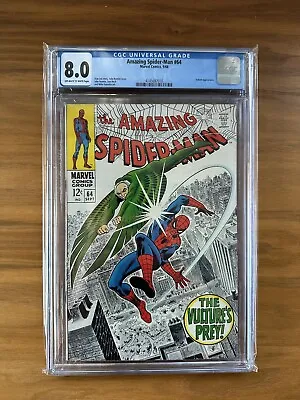 Buy Amazing Spiderman 64 CGC 8.0 (small Faint Stamp) • 199£