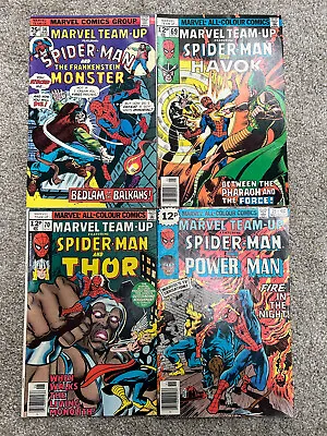Buy MARVEL TEAM-UP X 4 # 36, 69, 70, 75 Bryne Art Spiderman, Thor, Power Man, Havok • 10£
