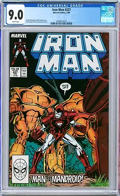 Buy Iron Man #227 1988 Marvel CGC 9.0 Cameo App. Hulk Hogan, Trump, Michael J. Fox.. • 58.68£