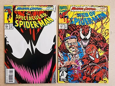 Buy Maximum Carnage The Spectacular Spider-Man 203 Pt 13, Web Of Spider-Man 101 Pt 2 • 10.25£