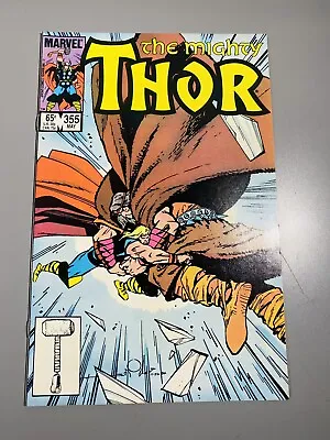 Buy The Mighty Thor #355 VFNM (Marvel 1985)  Flat, Glossy And Sharp 1st Print • 5.59£