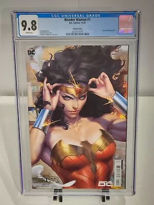 Buy Wonder Woman #1 CGC 9.8 Stanley Artgerm Lau Variant  • 40.12£
