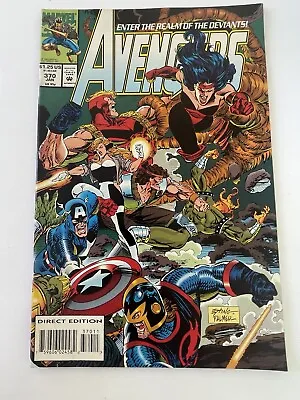 Buy Marvel Comics The Avengers Enter The Realm Of The Deviants Vol 1 No 370 Jan 1994 • 9.49£
