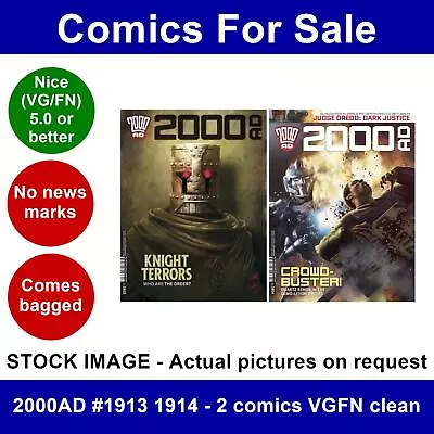 Buy 2000AD #1913 1914 - 2 Comics VGFN Clean • 4.99£