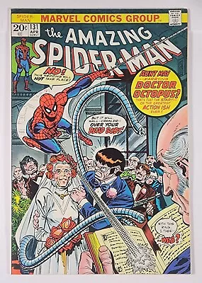 Buy Amazing Spider-Man #131 High Grade GEM Aunt May Marries Doc Ock Marvel 1974 • 35.74£