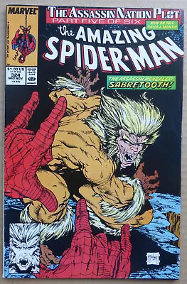 Buy The Amazing Spider-man #324, Great  Sabretooth  Cover And Story, High Grade!! • 17.50£