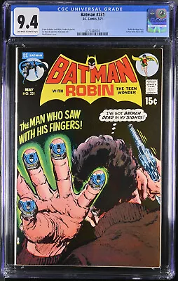 Buy Batman #231 Cgc 9.4 Oww Finger Eyes Man Robin Back Up Story Cgc #4373448004 • 234.33£
