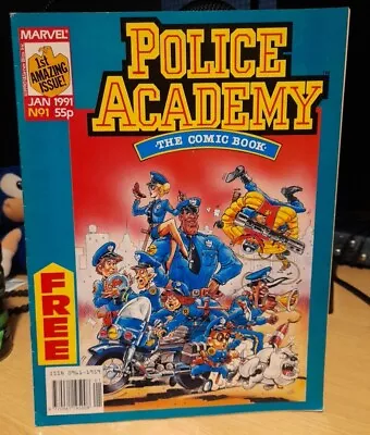 Buy Marvel Police Academy The Comic Book Issue 1 - Marvel 1991 • 25£