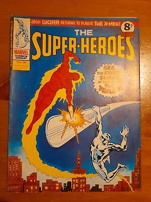 Buy The Super-Heroes #30 Sep 1975 UK Marvel FINE+ 6.5 Reprints Silver Surfer #15 • 9.99£