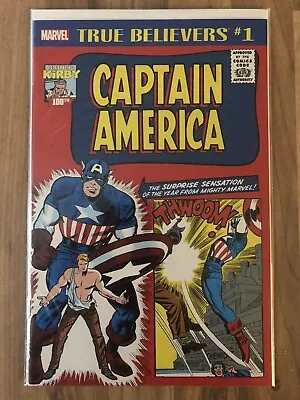 Buy Marvel Comics True Believers Captain America Tales Of Suspense 63 Reprint • 5£