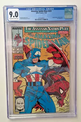 Buy Amazing Spider-Man #323 CGC 9.0 Marvel Comic Todd McFarlane Silver Sable Captain • 39.42£
