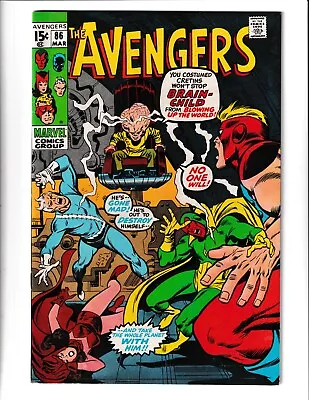 Buy Avengers 86 Vf Marvel Comics Book Iron Man Thor Vision Thomas/buscema (1971) • 99.93£