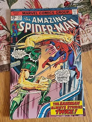 Buy Amazing Spider-Man #154 VFN- 7.5 Value Stamp Intact • 15.99£