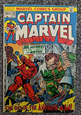 Buy Captain Marvel 24. 1973. 1st Appearance Of Madame Synn And Dr Leonard • 4.98£