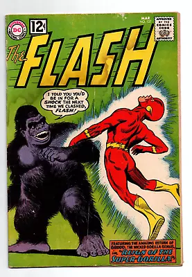 Buy The Flash #127 - 1st Gorilla Grodd Cover - 1962 - (-VG) • 67.52£