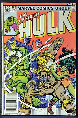 Buy The Incredible Hulk #282 F-VF Fine - Very Fine 1st She-Hulk Team-Up Marvel 1983 • 7.88£