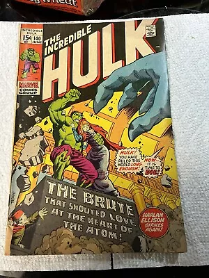 Buy Incredible Hulk 140 F Fine 1st APP Jarella 1971..VG/F..UNRESTORED • 15.85£