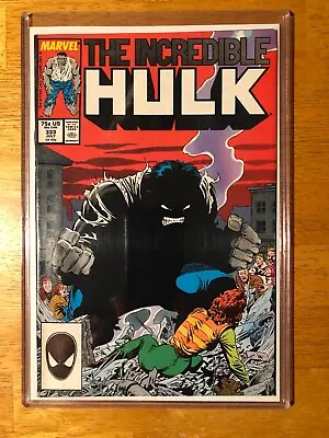 Buy Incredible Hulk #333 1987 NM+ McFarlane Art Gray Hulk Sent W/ Hard Plastic Sleev • 75.22£