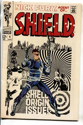 Buy NICK FURY, AGENT OF SHIELD #4 Comic Book 1968-Marvel-Steranko-VF • 138.36£