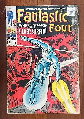 Buy Fantastic Four #72 FN/VF Silver Surfer- Watcher Appearances 1968 Jack Kirby Art • 159.90£