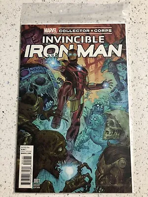 Buy Invincible Iron Man #1 Moore Variant Marvel Collector Corps VF 2015 • 7.23£