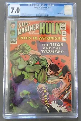 Buy Tales To Astonish #79 (1966) Hulk Vs. Hercules - CGC 7.0 • 183.85£