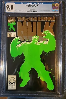 Buy Incredible Hulk #377  CGC 9.8 WP 2nd Print  1st Professor Hulk ! • 240.15£