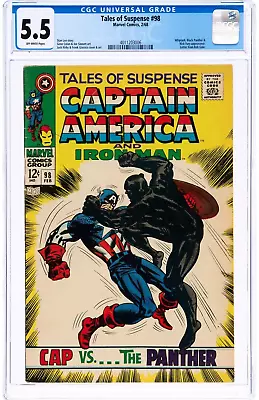 Buy Tales Of Suspense #98 - Marvel Comics 1968 CGC 6.5 Whiplash, Black Panther + Nic • 69.17£