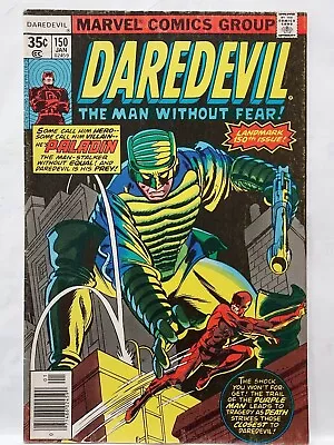 Buy Daredevil #150 VG/FN 💥1st App Of Paladin.Gil Kane Magic! Marvel Newsstand 1978 • 26.50£