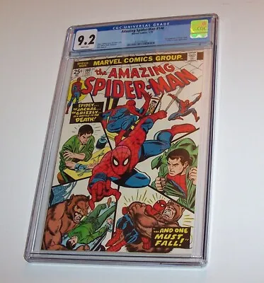 Buy Amazing Spiderman #140 - Marvel 1975 Bronze Age Issue - CGC NM- 9.2 • 139.92£