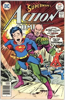 Buy Action Comics 466 Vf+ Neal Adams Cover Superman Curt Swan Dc Bronze Age 1976 Bin • 11.86£