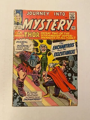 Buy Journey Into Mystery #103 1st App Of The Enchantress Jack Kirby Cover And Art • 276.71£