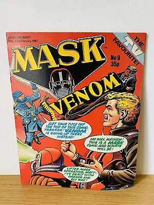 Buy MASK Comic - No 9 - Date 14-27 Feb 1987  Comic - (Inc Centre Poster) #2 & Mask • 7.99£