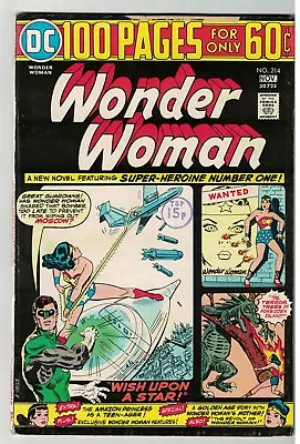 Buy DC COMICS Wonder Woman 214 FN- 5.5 1974 100 Pages Superman Batman • 13.99£