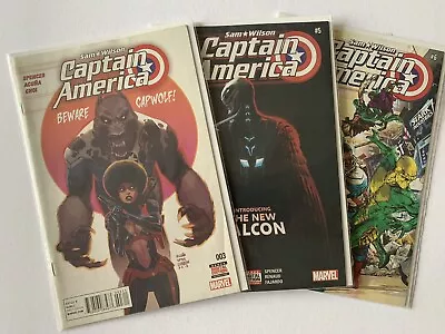 Buy Captain America: Sam Wilson 3 5 6 - 1st Full Joaquin Torres As Falcon Marvel • 19.99£