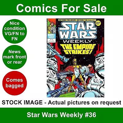Buy Star Wars Weekly #36 Comic VG/FN 11 October 1978 Marvel UK • 3.99£