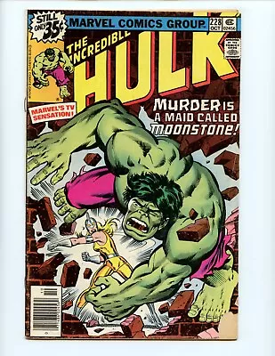 Buy Incredible Hulk #228 Comic Book 1978 VG- 1st App Of Moonstone Marvel Comics • 8.02£