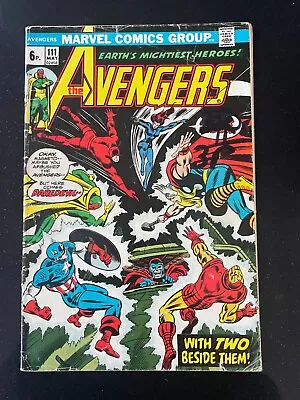 Buy Avengers #111 VG+ (1973) X-MEN MAGNETO DAREDEVIL Guest MARVEL BRONZE • 6.99£