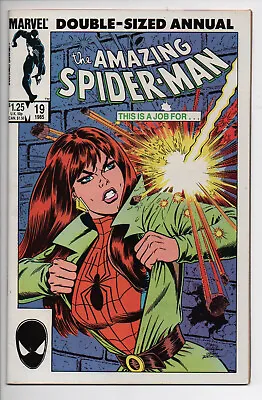 Buy The Amazing Spider-Man 19 Marvel Comic Book 1985 Double Sized Annual Mary Jane • 12.79£