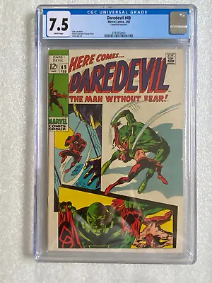 Buy Daredevil #49 CGC 7.5 White Pages 1969  • 106.73£