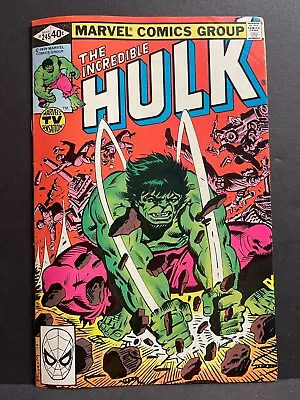 Buy Incredible Hulk #245 1980 F Mid Grade Marvel Comic • 2.34£