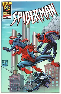 Buy Spider-man Wizard #1/2 1998 9.8 Cgc It Coa 2099 Black Marvel Comics Movie • 34.95£