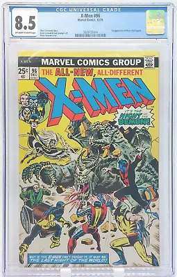 Buy X-MEN #96 CGC 8.5 VF+ 1st Appearance Moira MacTaggert Marvel 1975 • 167.88£
