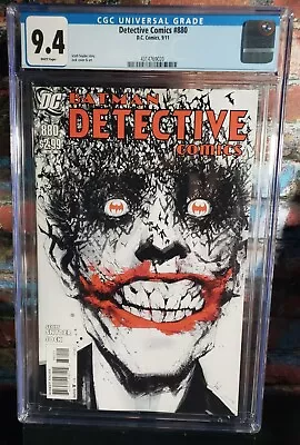 Buy CGC 9.4 - Detective Comics - #880 Classic Jock Cover - WP - 2011 • 165.55£